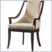 Stanley Furniture Hudson Street Wood Upholstered Arm Chair in Dark Espresso