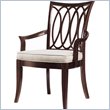 ADD TO YOUR SET: Stanley Furniture Hudson Street  Fabric Arm Chair in Dark Espresso Finish