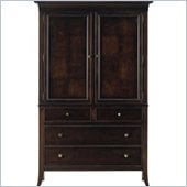 Stanley Furniture Hudson Street Dark Espresso Door Chest w/ Maple Hardwood & Wood Veneers