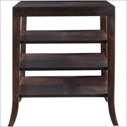 Stanley Furniture Hudson Street Dark Espresso End Table with Shelves