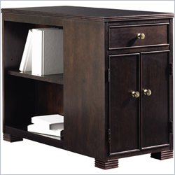Stanley Furniture Hudson Street Dark Espresso Boulevard Bookcase End Table with Storage