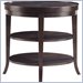Stanley Furniture Hudson Street Dark Espresso Round End Table with Shelves
