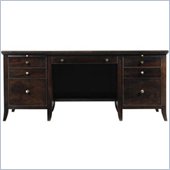 Stanley Furniture Hudson Street Wood Executive Computer Desk in Dark Espresso