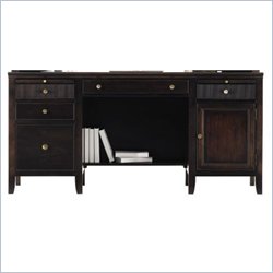 Stanley Furniture Hudson Street Wood Computer Desk in Dark Espresso