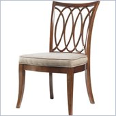 Stanley Furniture Hudson Street  Fabric Side Chair in Warm Cocoa Finish