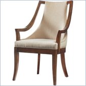 Stanley Furniture Hudson Street  Upholstered Arm Chair in Warm Cocoa Finish