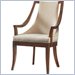 Stanley Furniture Hudson Street Wood Upholstered Arm Chair in Warm Cocoa