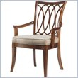 ADD TO YOUR SET: Stanley Furniture Hudson Street  Fabric Arm Chair in Warm Cocoa Finish