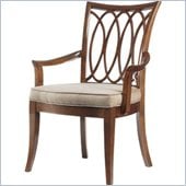 Stanley Furniture Hudson Street  Fabric Arm Chair in Warm Cocoa Finish