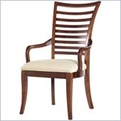 Stanley Furniture Hudson Street  Fabric Arm Chair in Warm Cocoa Finish (Set of 2)