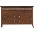 ADD TO YOUR SET: Stanley Furniture Hudson Street Warm Cocoa Tribeca 9 Drawer Double Dresser