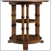 Stanley Furniture Sunset Key Birch Round Lamp Table with Shelves