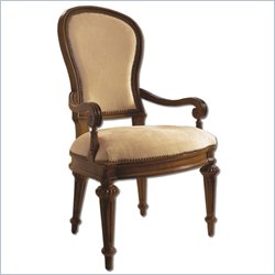 Stanley Furniture Tre Venti Upholstered Oval Back Arm Chair