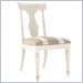 Stanley Furniture Shelter Island Wood Splat Back Side Chair in Piano Key