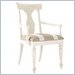 Stanley Furniture Shelter Island Wood Splat Back Arm Chair in Piano Key