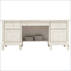 Stanley Furniture Shelter Island Executive Computer Desk in Piano Key