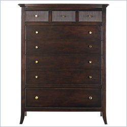 Stanley Furniture Hudson Street 8 Drawer Chest in Dark Espresso Finish