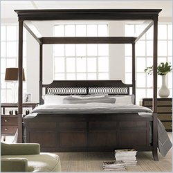 Stanley Furniture Hudson Street Dark Espresso Queen Panel Canopy Bed