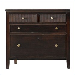 Stanley Furniture Hudson Street 4 Drawer Lateral Wood File Storage Cabinet in Dark Espresso