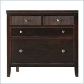 Stanley Furniture Hudson Street 4 Drawer Lateral Wood File Storage Cabinet in Dark Espresso