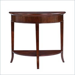 Stanley Furniture Hudson Street Warm Cocoa Demi Lune Console