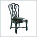 Stanley Furniture Paradise Valley Antique Ebony Ribbon Back Side Chair