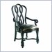 Stanley Furniture Paradise Valley Antique Ebony Ribbon Back Arm Chair