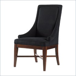 Stanley Furniture American Perspective All American Cherry Upholstered Back Side Chair in Black