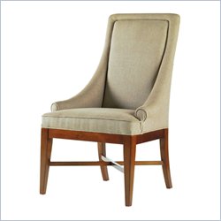 Stanley Furniture American Perspective Beeswax Upholstered Back Side Chair in White