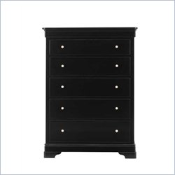 Stanley Furniture Louis Louis 8 Drawer Chest in Black Opal Finish