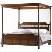 Stanley Furniture Hudson Street Warm Cocoa Canopy Bed 2 Piece Bedroom Set