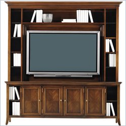 Stanley Furniture  Hudson Street Corner Plasma Entertainment Center in Warm Cocoa