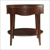 Stanley Furniture Continuum Round Lamp Wood Table in Amaretto Cherry