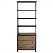 Stanley Furniture Continuum 3 Drawer Metal Chest in Amaretto Cherry Finish