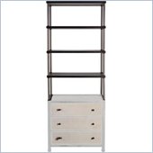 Stanley Furniture Continuum Metal Framed Etagere Hutch in Amaretto Cherry Only