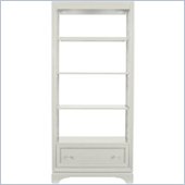 Stanley Furniture Continuum Etagere w/ Wood Framed Glass Shelves in Crerme
