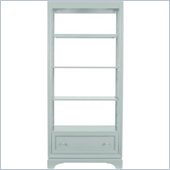 Stanley Furniture Continuum Etagere w/ Wood Framed Glass Shelves in Ocean