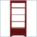 Stanley Furniture Continuum Etagere w/ Wood Framed Glass Shelves in Cinnabar