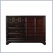 Stanley Furniture Continuum Sliding Wood Door Double Dresser in Amaretto Cherry