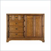 Stanley Furniture Continuum Sliding Wood Door Double Dresser in Candlelight Cherry