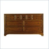 Stanley Furniture Continuum Wood Double Dresser in Candlelight Cherry