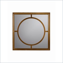 Stanley Furniture Continuum Square Metal Framed Mirror in Amaretto Cherry