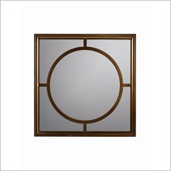 Stanley Furniture Continuum Square Metal Framed Mirror in Candlelight Cherry