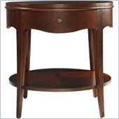 Stanley Furniture Continuum Round Lamp Wood Table in Amaretto Cherry