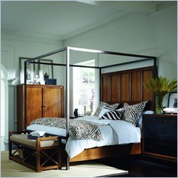 Stanley Furniture Continuum Canopy Bed in Candlelight Cherry Finish