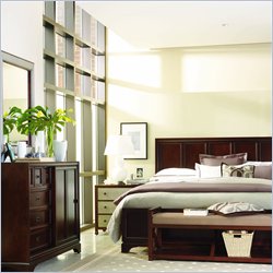 Stanley Furniture Continuum Panel Bed in Amaretto Cherry Finish