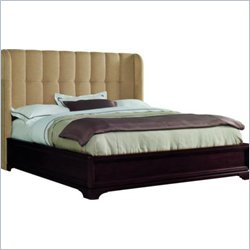 Stanley Furniture Continuum Upholstered Bed in Amaretto Cherry
