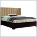 Stanley Furniture Continuum Upholstered Bed in Amaretto Cherry