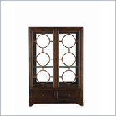 Stanley Furniture Continuum Wood & Glass Display China in Amaretto Cherry