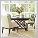 Stanley Furniture Continuum Wood Fret Back Side Chair in Amaretto Cherry